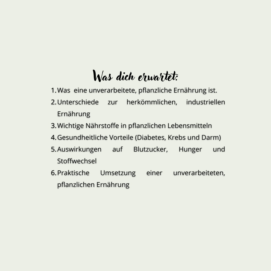 1.5 Stunden ONLINE WORKSHOP + WORKBOOK